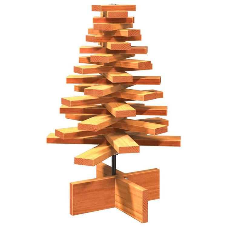 Vidaxl Weihnachtsdekoration Weihnachtsbaum 60 cm Festkiefer Wäsche braun