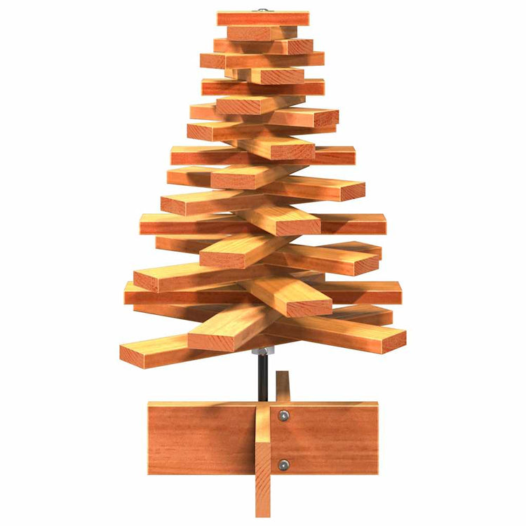 Vidaxl Weihnachtsdekoration Weihnachtsbaum 60 cm Festkiefer Wäsche braun