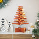 Vidaxl Weihnachtsdekoration Weihnachtsbaum 60 cm Festkiefer Wäsche braun
