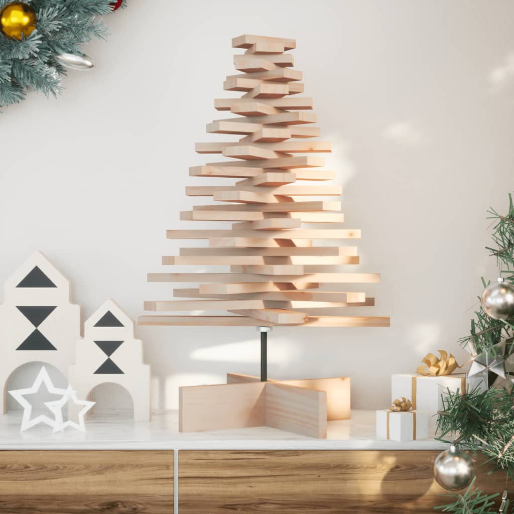 Vidaxx Weihnachtsdekoration Weihnachtsbaum 80 cm aus massivem Kiefernholz