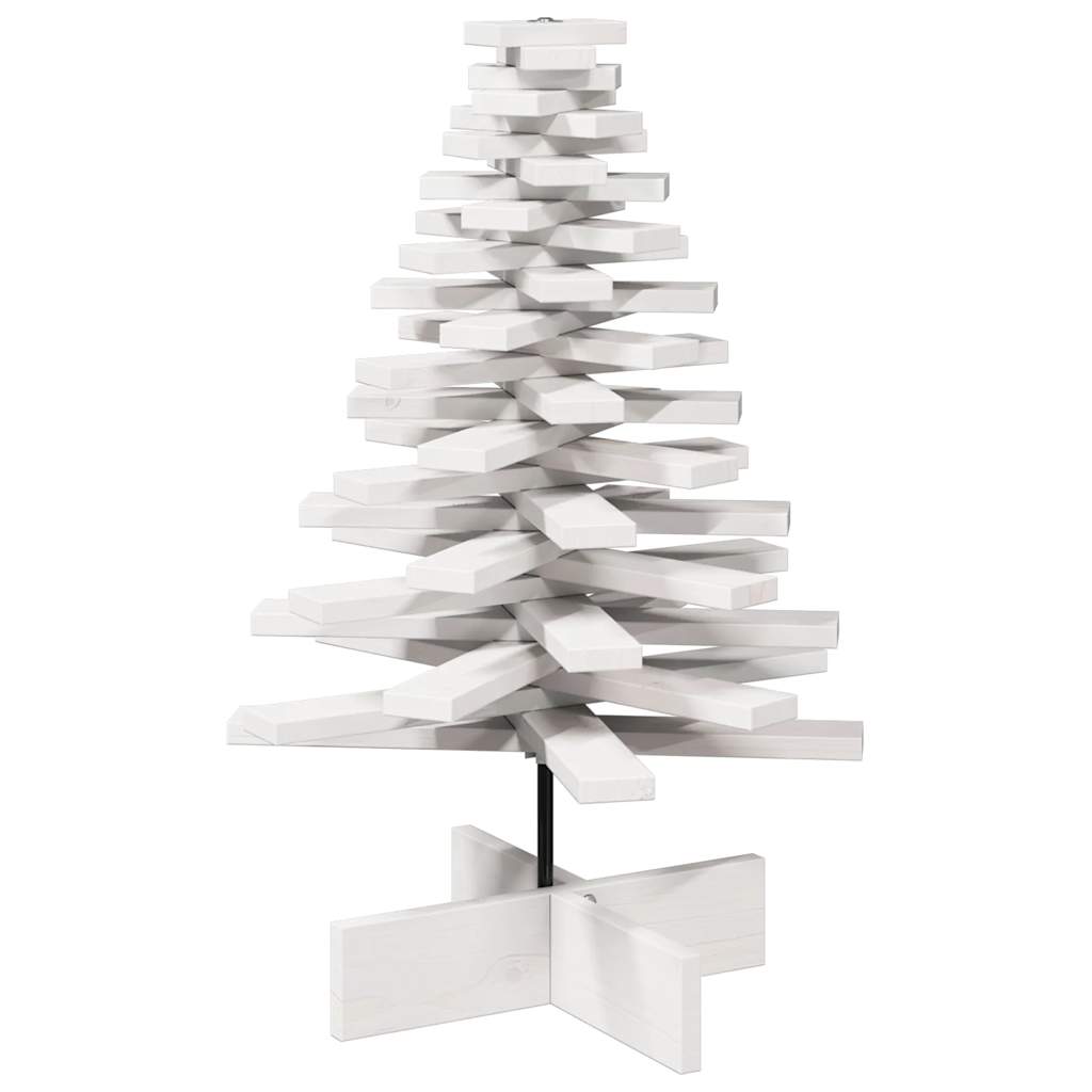 Vidaxl Weihnachtsdekoration Weihnachtsbaum 80 cm Festkiefer weiß
