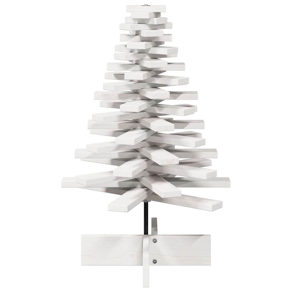 Vidaxl Weihnachtsdekoration Weihnachtsbaum 80 cm Festkiefer weiß