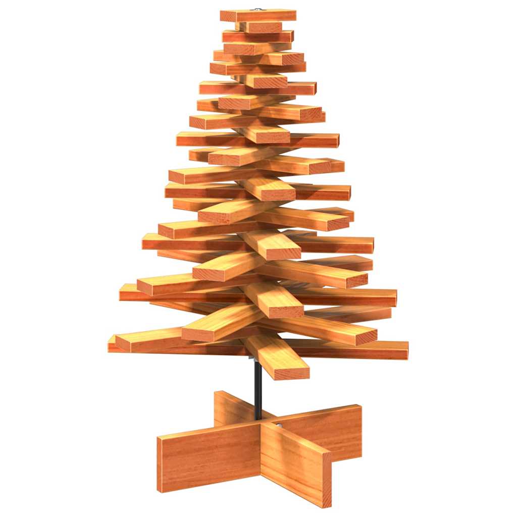 Vidaxl Weihnachtsdekoration Weihnachtsbaum 80 cm Festkiefer Wäsche braun