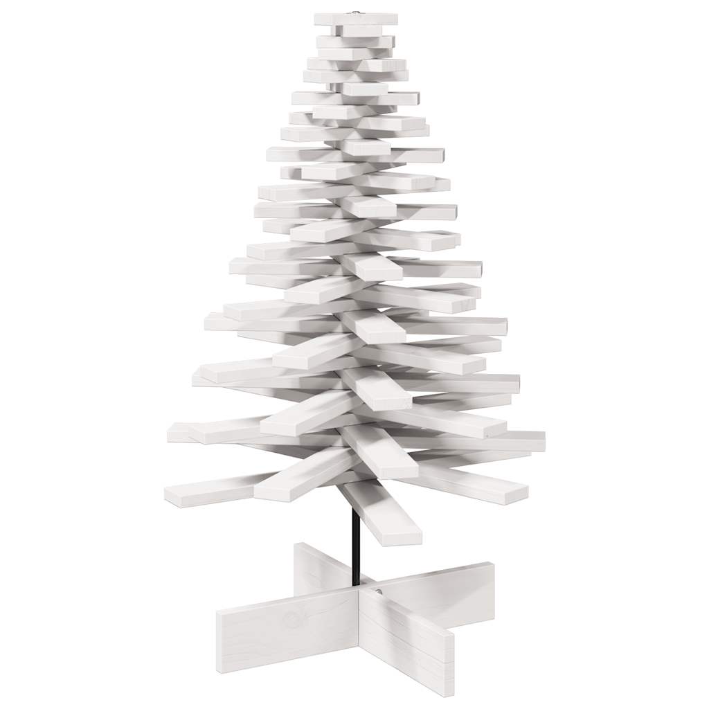 Vidaxl Weihnachtsdekoration Weihnachtsbaum 100 cm Festkiefer weiß