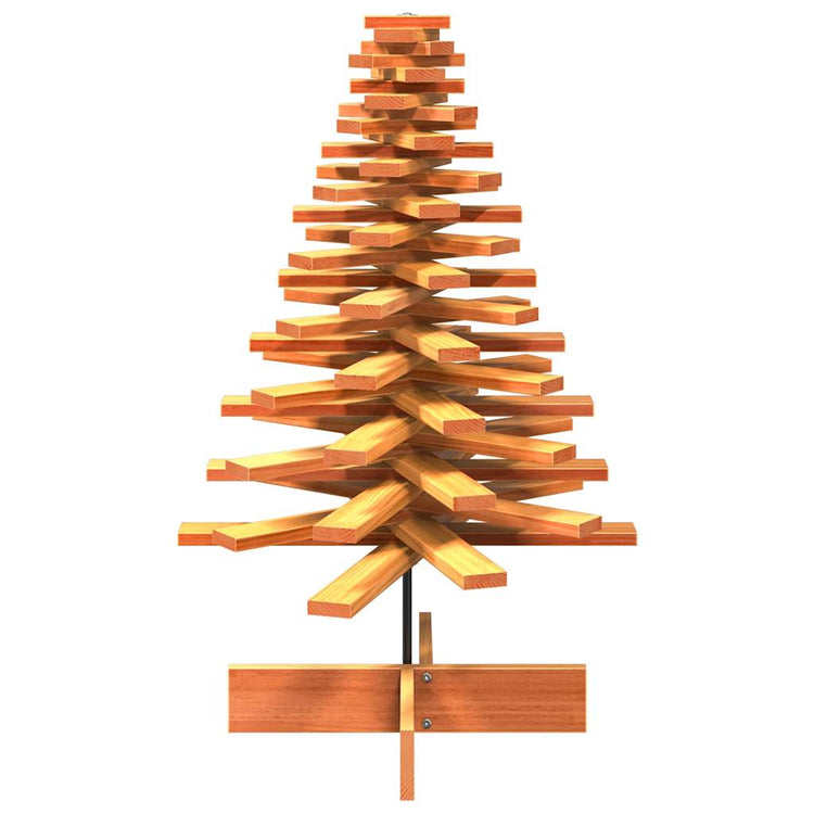 Vidaxx Weihnachtsdekoration Weihnachtsbaum 100 cm massives Kiefernholz, waschbraun