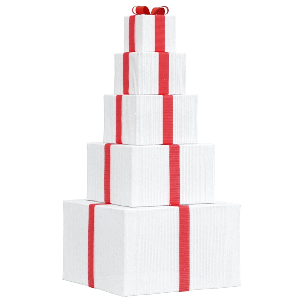 Vidaxl Weihnachtsdekoration Geschenkbox 250 LEDs warmes Weiß