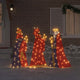 VidaXL 3 Weise Weihnachtslichter 3 Stück warmweiß 105 cm Stoff