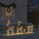 Vidaxl Weihnachtsdekoration Rentier 3 ST 90 LEDs warmes Weiß