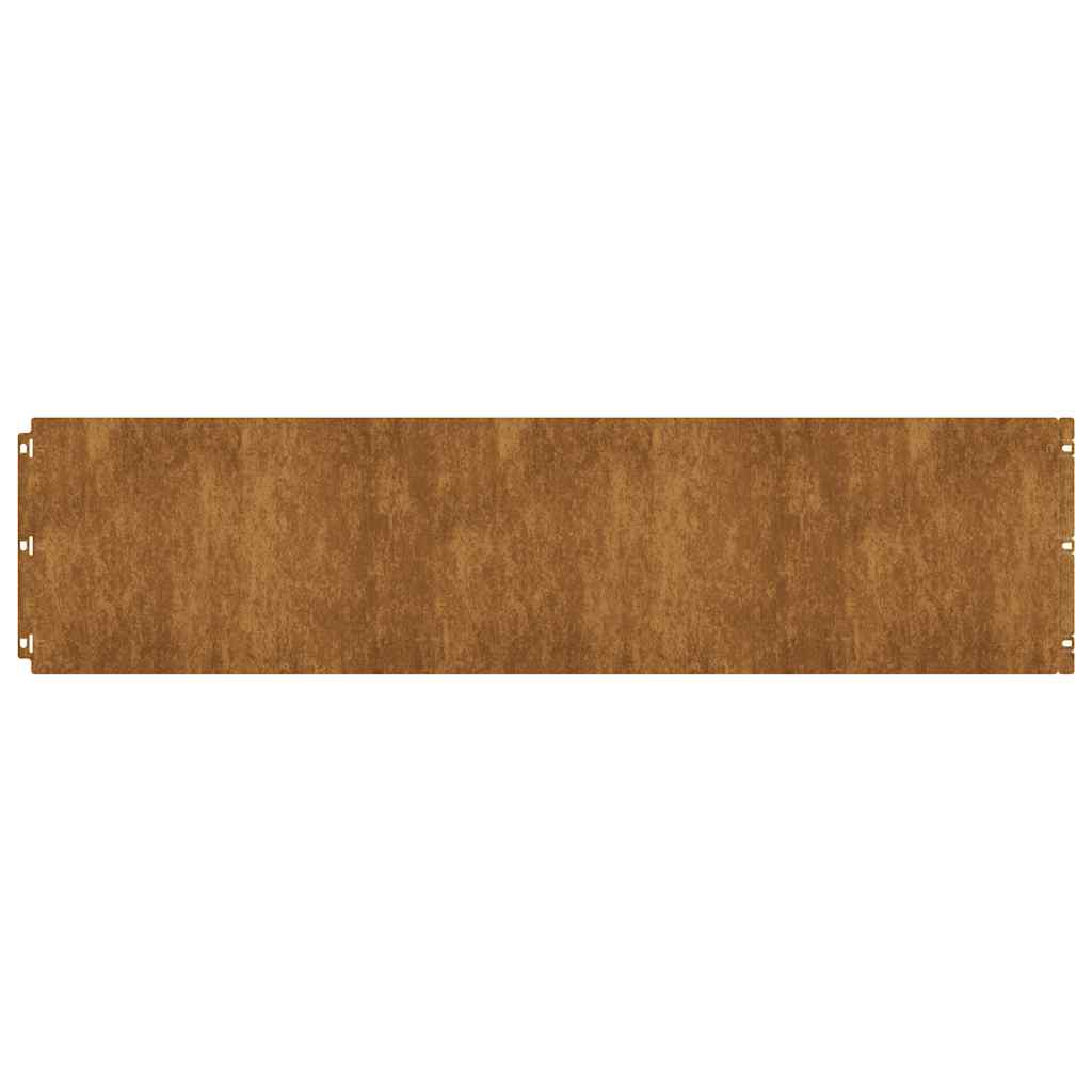 Vidaxl -Graskanten 20 ST 25x103 cm Flexible Wetterstahl