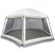 Vidaxx Schwimmbadzelt mit abnehmbaren Outdoor-Mesh-Wänden 512x458 cm grau - afbeelding 2