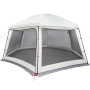 Vidaxx Schwimmbadzelt mit abnehmbaren Outdoor-Mesh-Wänden 512x458 cm grau - afbeelding 3