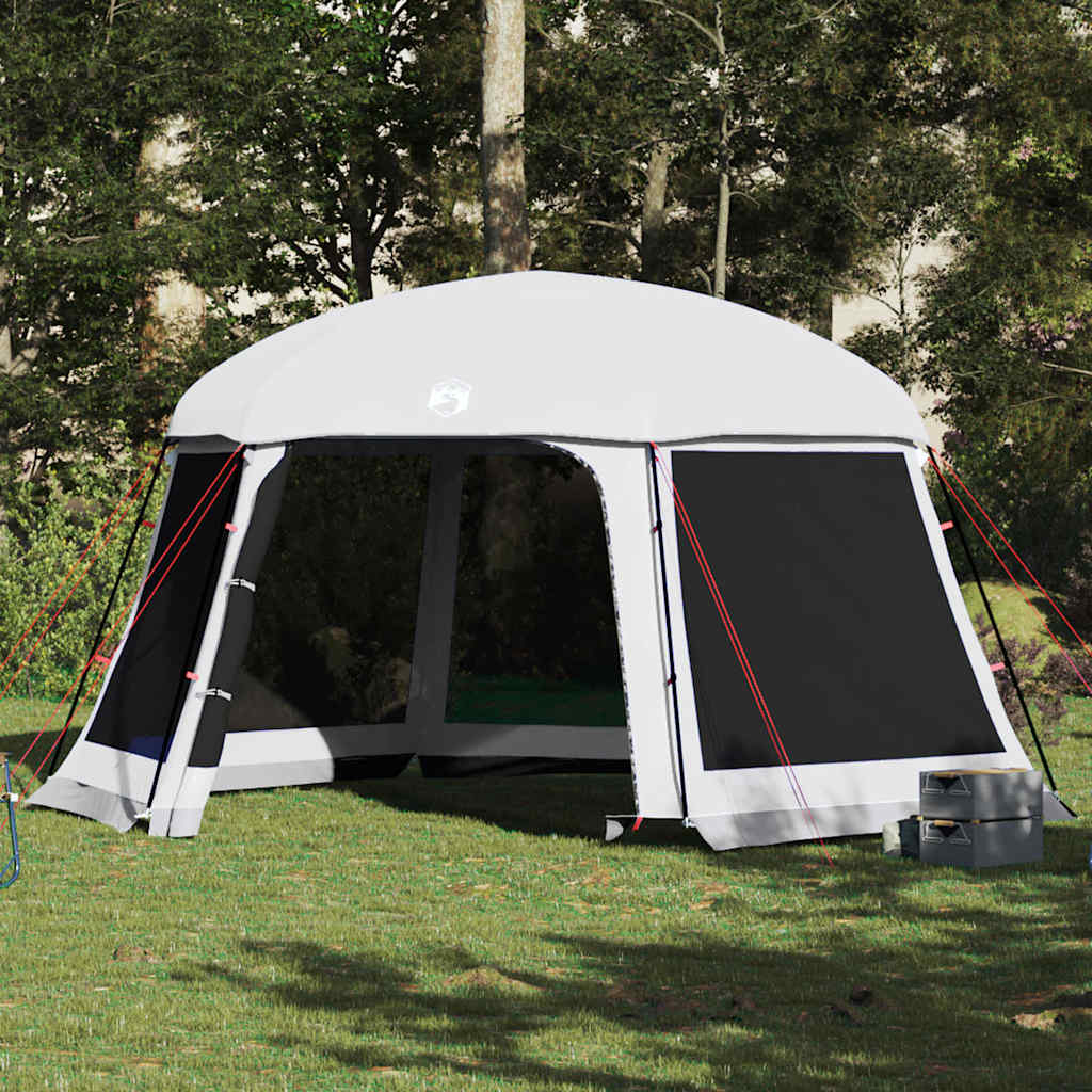 Vidaxx Schwimmbadzelt mit abnehmbaren Outdoor-Mesh-Wänden 512x458 cm grau