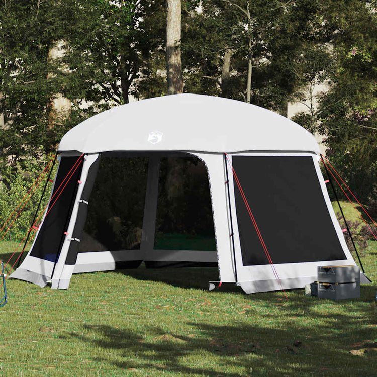 Vidaxx Schwimmbadzelt mit abnehmbaren Outdoor-Mesh-Wänden 512x458 cm grau