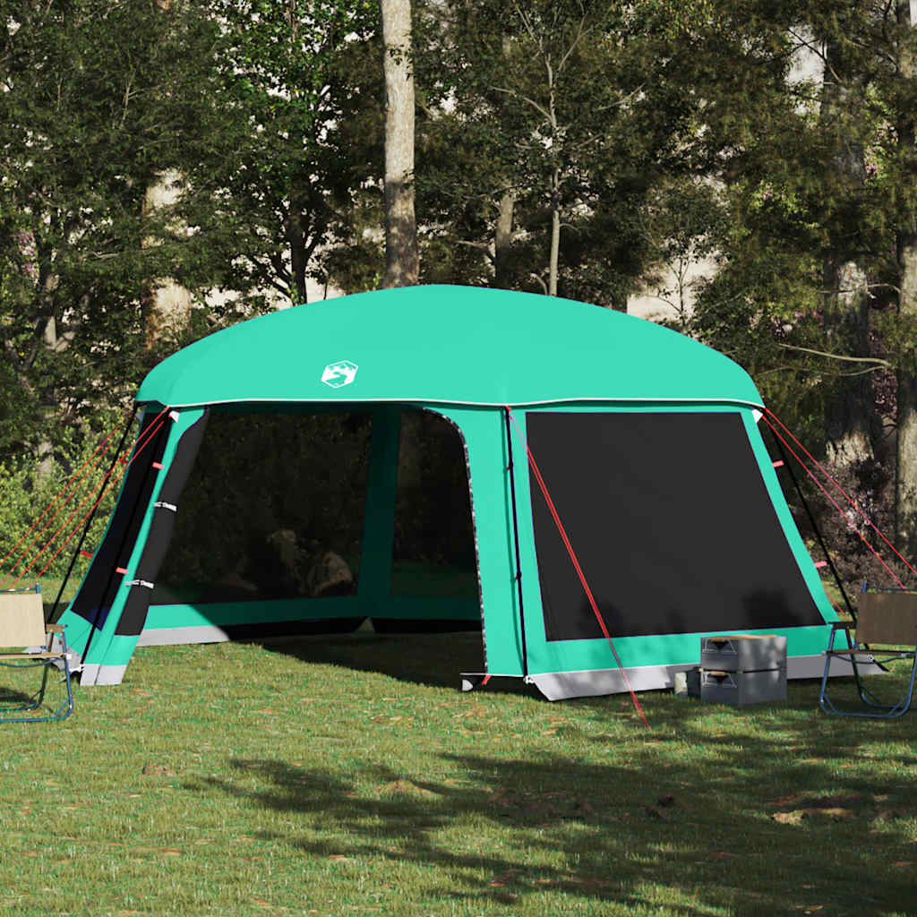 Vidaxx Schwimmbadzelt abnehmbare Outdoor-Mesh-Wände 618x532 cm meeresgrün