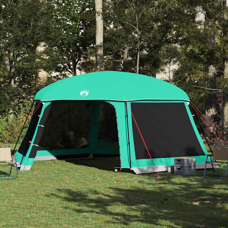 Vidaxx Schwimmbadzelt abnehmbare Outdoor-Mesh-Wände 618x532 cm meeresgrün