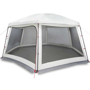 Vidaxx Schwimmbadzelt mit abnehmbaren Outdoor-Mesh-Wänden 618x532 cm grau - afbeelding 2