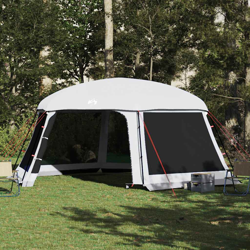 Vidaxx Schwimmbadzelt mit abnehmbaren Outdoor-Mesh-Wänden 618x532 cm grau