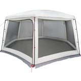 Vidaxx Schwimmbadzelt mit abnehmbaren Outdoor-Mesh-Wänden 670x590 cm grau - afbeelding 3