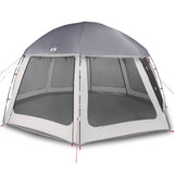 Vidaxx Schwimmbadzelt mit abnehmbaren Outdoor-Mesh-Wänden 510x510 cm grau - afbeelding 2