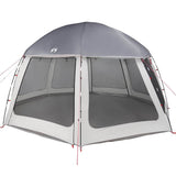 Vidaxx Schwimmbadzelt mit abnehmbaren Outdoor-Mesh-Wänden 510x510 cm grau - afbeelding 3