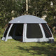 Vidaxx Schwimmbadzelt mit abnehmbaren Outdoor-Mesh-Wänden 510x510 cm grau