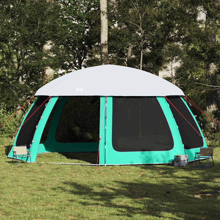 Vidaxx Schwimmbadzelt abnehmbare Outdoor-Mesh-Wände 612x612 cm meergrün