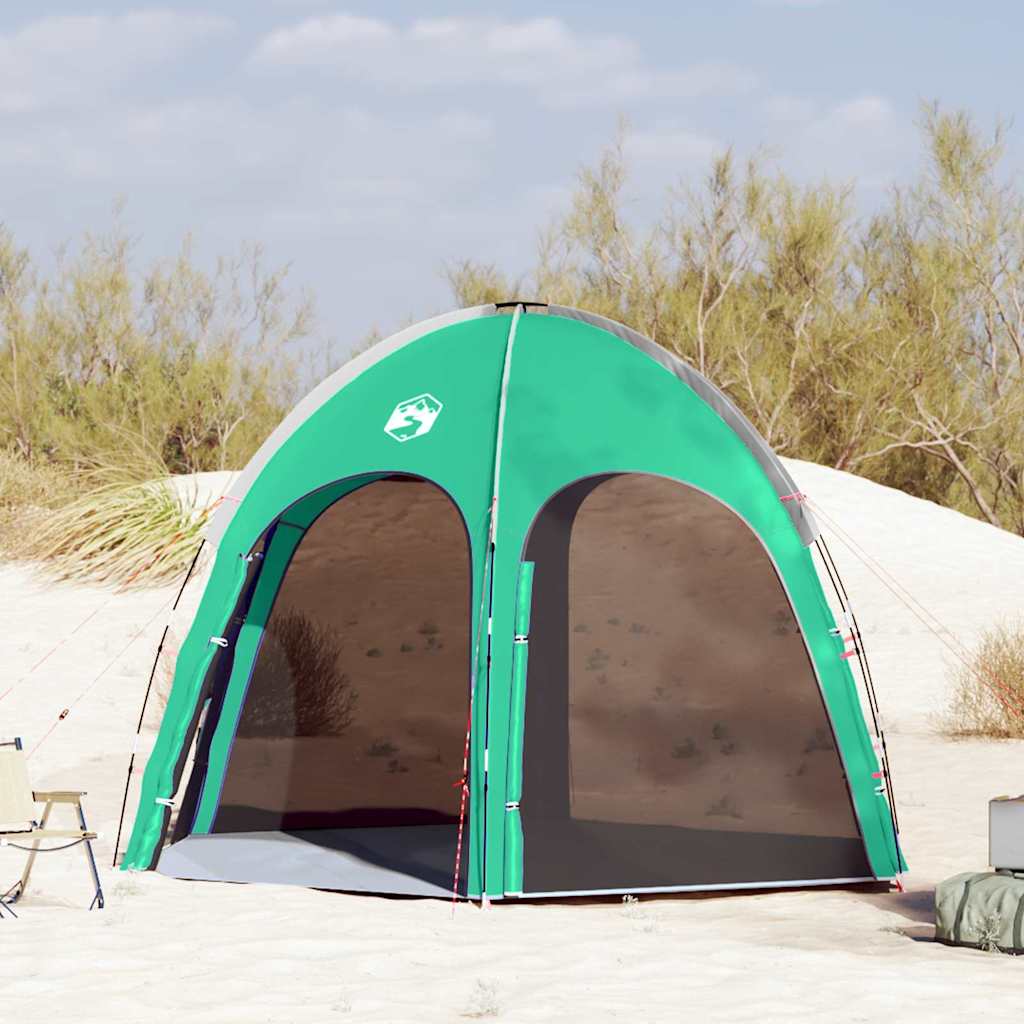 Vidaxx Schwimmbadzelt meergrün 366 x 305 x 231 cm Polyester und Fiberglas
