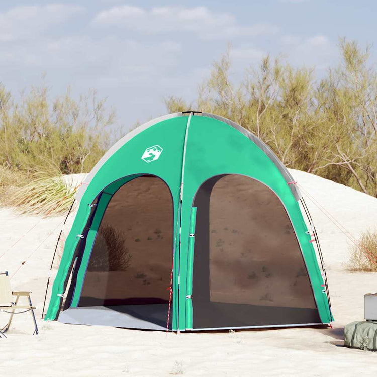 Vidaxx Schwimmbadzelt meergrün 366 x 305 x 231 cm Polyester und Fiberglas