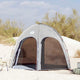 Vidaxx Schwimmbadzelt grau 366 x 305 x 231 cm Polyester und Fiberglas