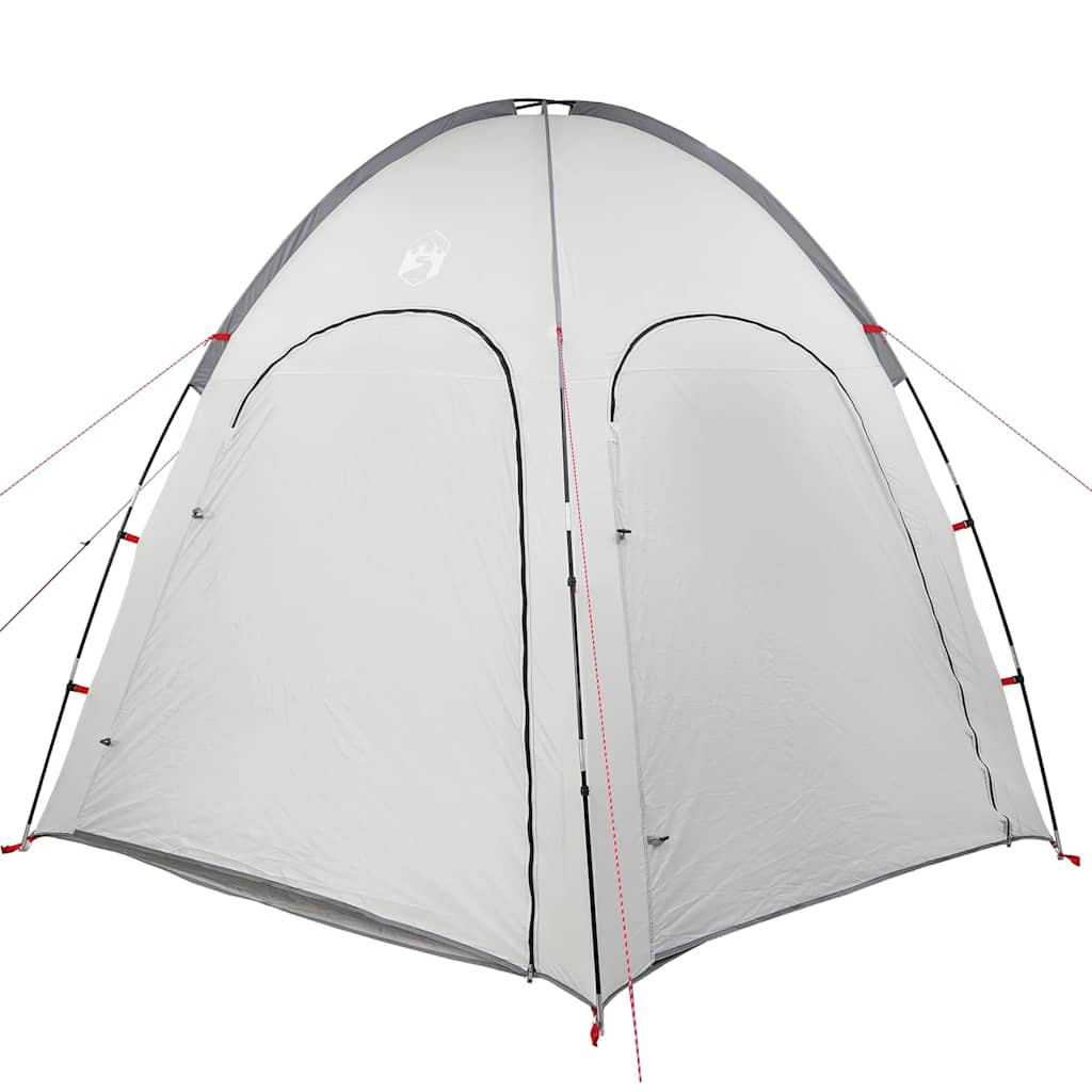 Vidaxx Schwimmbadzelt grau 366 x 305 x 231 cm Polyester und Fiberglas