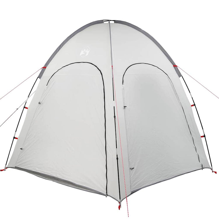 Vidaxx Schwimmbadzelt grau 366 x 305 x 231 cm Polyester und Fiberglas