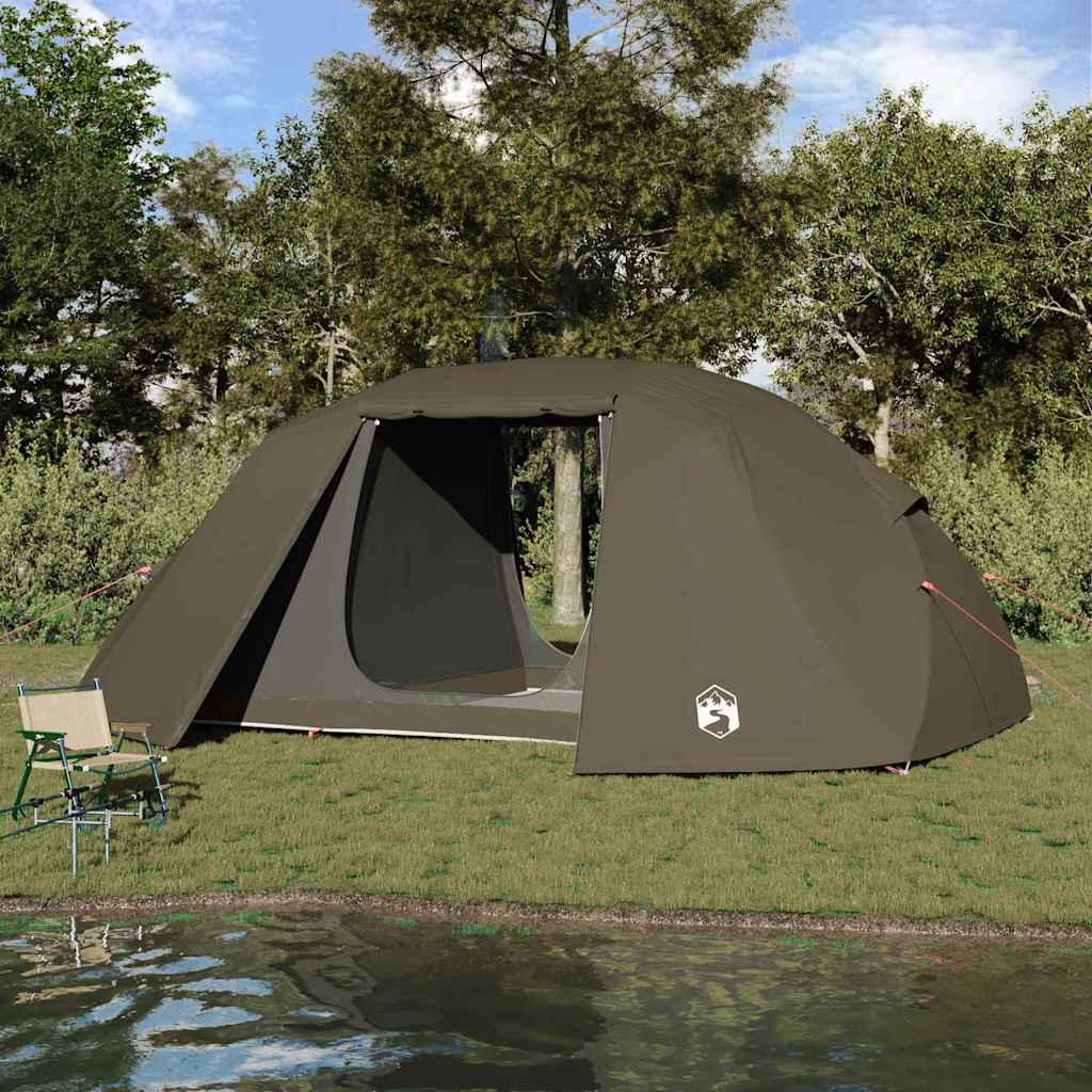 Vidaxx Angelzelt mit braunem Dach 514 x 465 x 187 cm Polyester und Fiberglas