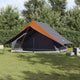 Vidaxx Familienzelt mit grauem und orangefarbenem Dach 315 x 286 x 200 cm