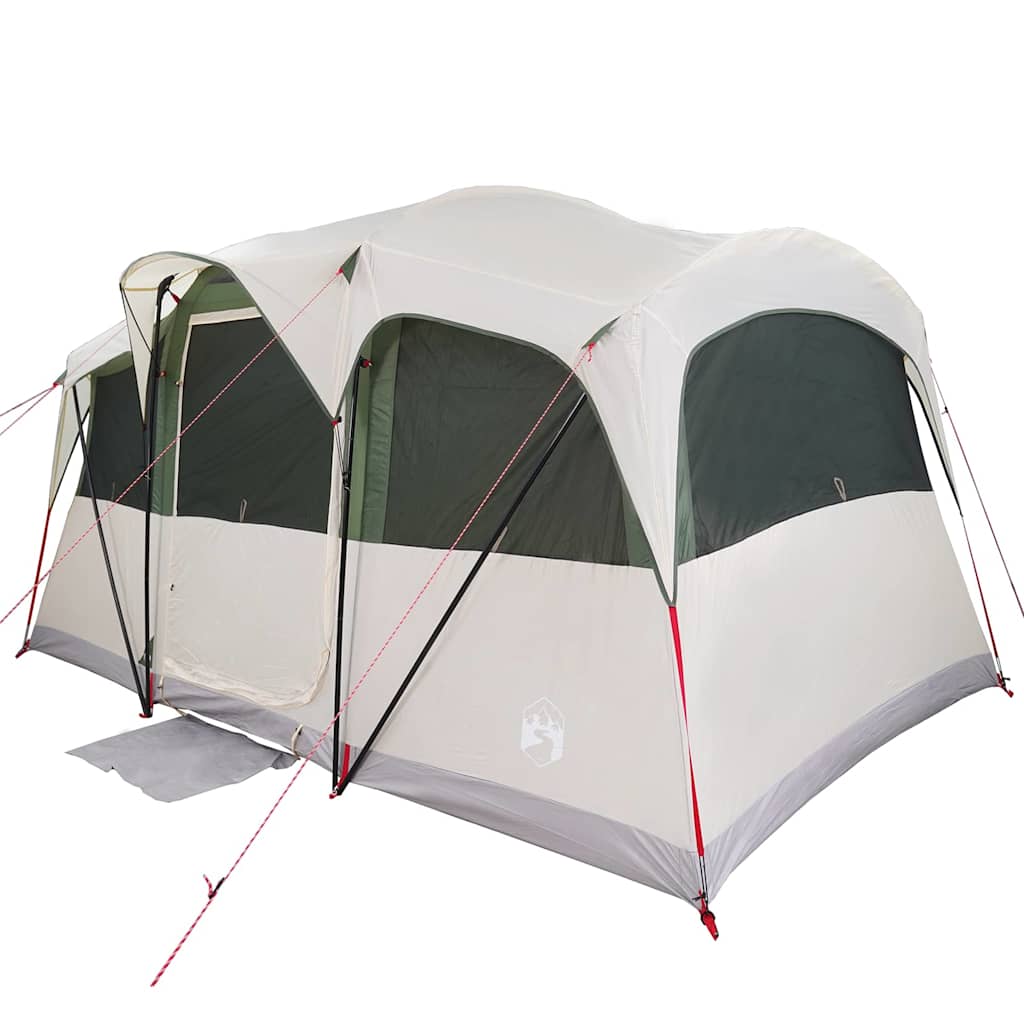 Vidaxx Familienzelt weiß und grün 435 x 255 x 216 cm Polyester und Stahl