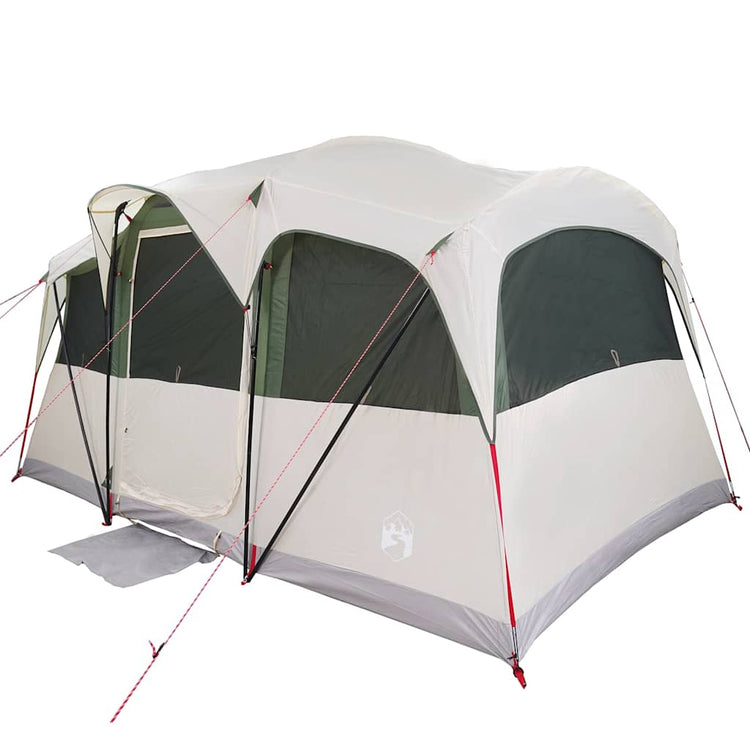Vidaxx Familienzelt weiß und grün 435 x 255 x 216 cm Polyester und Stahl