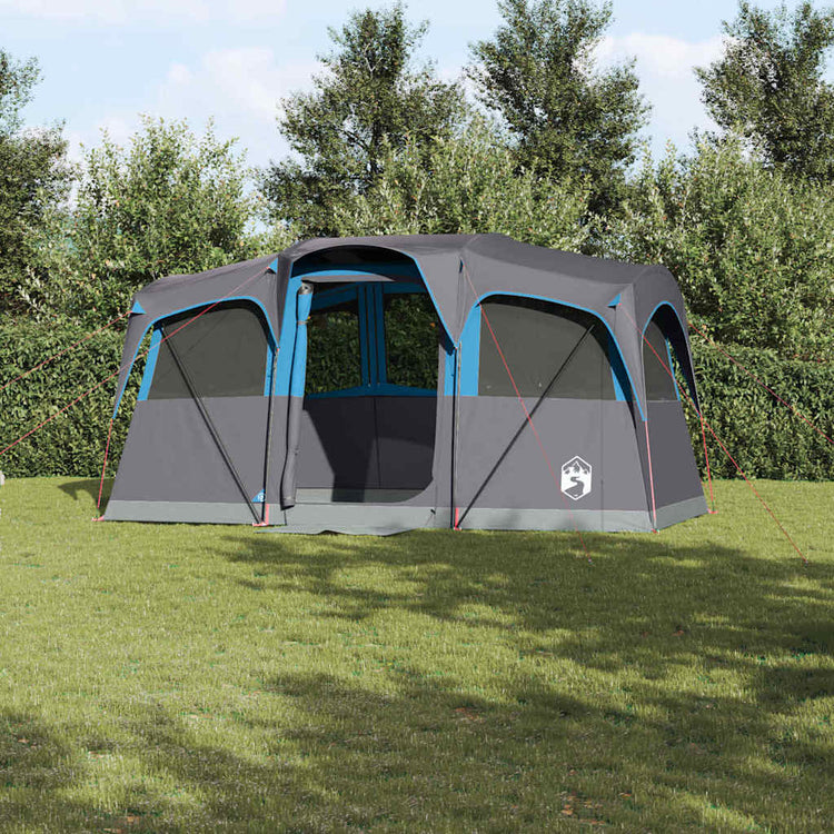 Vidaxx Familienzelt blau und grau 435 x 255 x 216 cm Polyester und Stahl