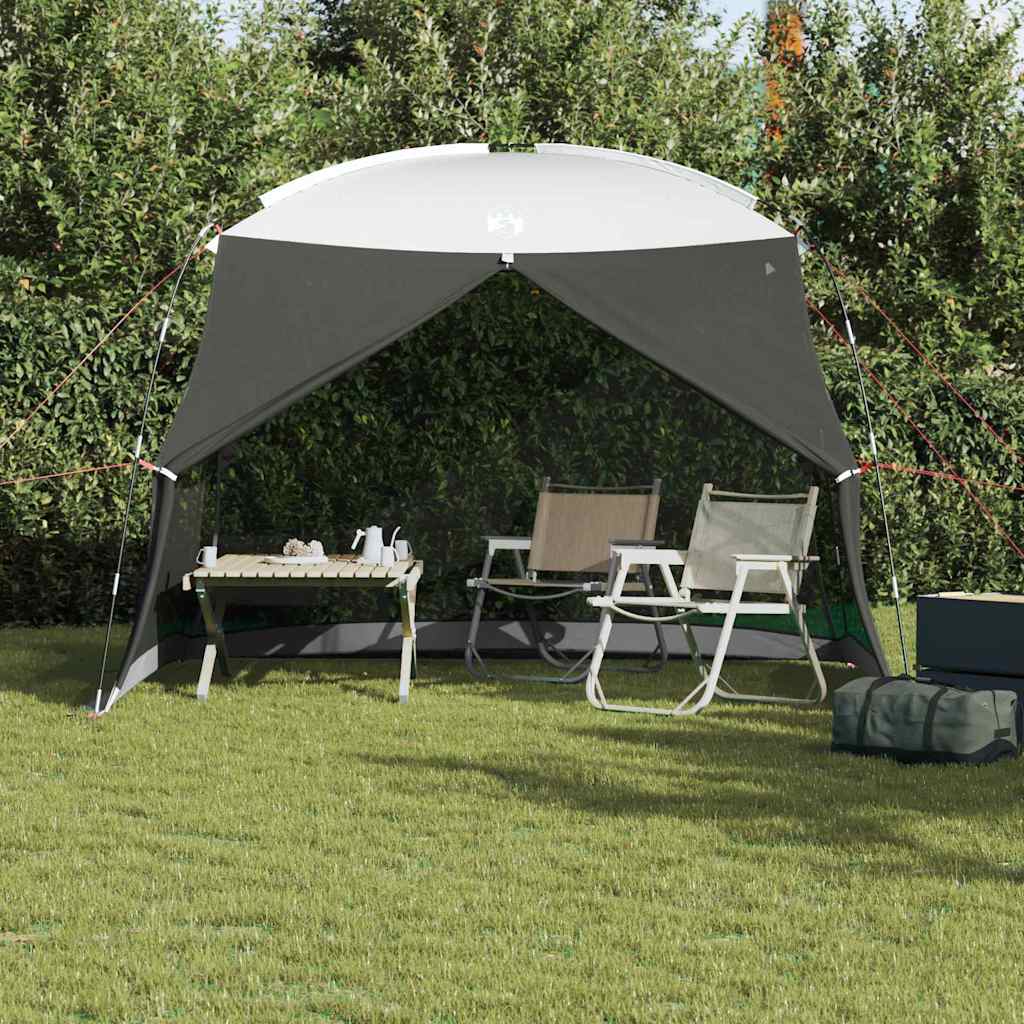 Vidaxx Moskitozelt grau 320 x 320 x 218 cm Polyester und Fiberglas