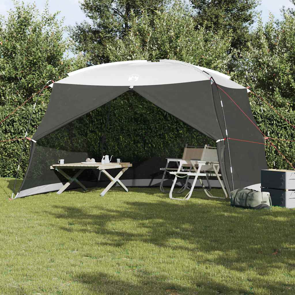 Vidaxx Moskitozelt grau 380 x 380 x 225 cm Polyester und Fiberglas