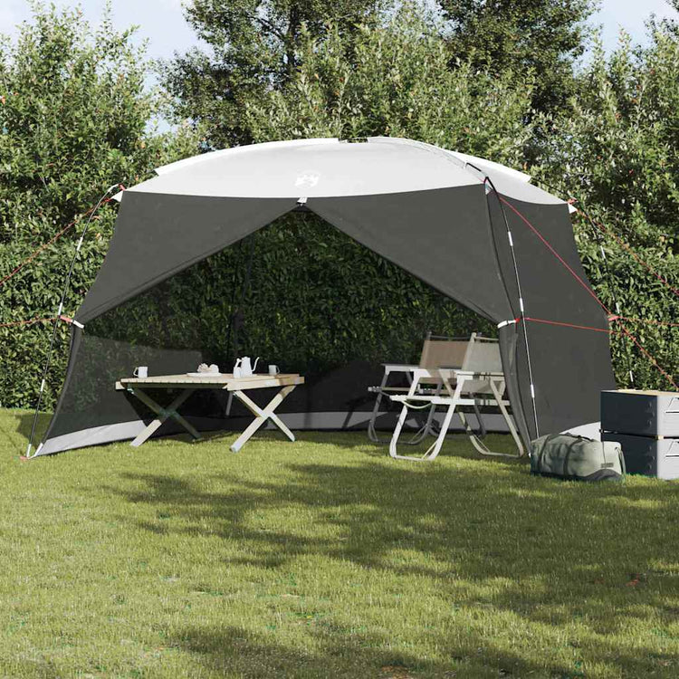 Vidaxx Moskitozelt grau 380 x 380 x 225 cm Polyester und Fiberglas