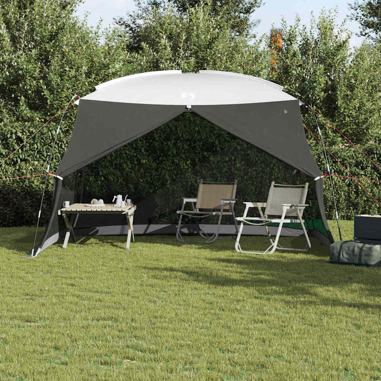 Vidaxx Moskitozelt grau 380 x 380 x 225 cm Polyester und Fiberglas
