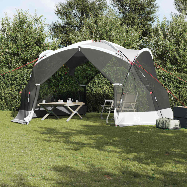 Vidaxx Moskitozelt grau 434 x 434 x 230 cm Polyester und Fiberglas