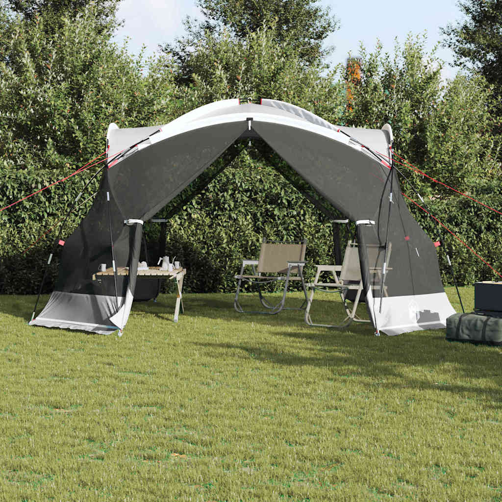 Vidaxx Moskitozelt grau 434 x 434 x 230 cm Polyester und Fiberglas