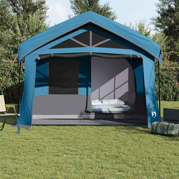 Vidaxx Familienzelt mit Dach blau und grau 620 x 322 x 240 cm Polyester
