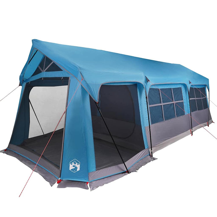 Vidaxx Familienzelt mit Dach blau und grau 620 x 322 x 240 cm Polyester