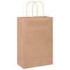 Vidaxxl Papiertüten 250 Stück mit Henkel 21x11x31 cm braun