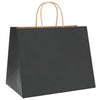 VidaXL Papiertüten 250 Stück mit Griffen 32x22x24 cm schwarz