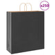 VidaXL Papiertüten 250 Stück mit Griffen 45x17x48 cm schwarz