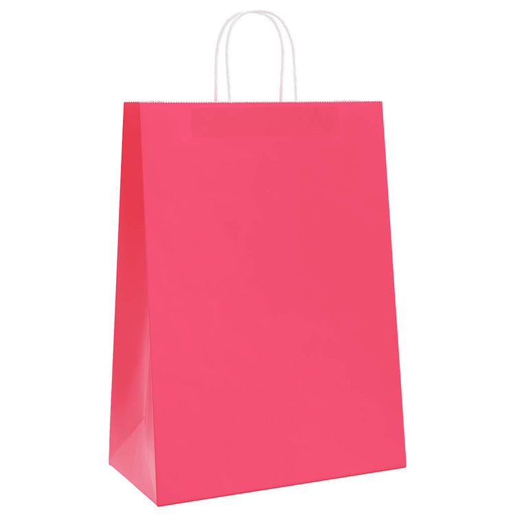 VidaXL Papiertüten 50 Stück mit Griffen 32x17x44 cm rosa