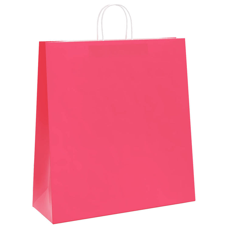 VidaXL Papiertüten 250 Stück mit Griffen 45x17x48 cm rosa