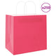 VidaXL Papiertüten 250 Stück mit Griffen 54x15x49 cm rosa